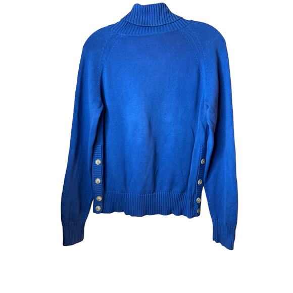 VIntage 90's Polo Jeans Co Ralph Lauren Blue American Flag Logo Pullover Sweater - Picture 9 of 9